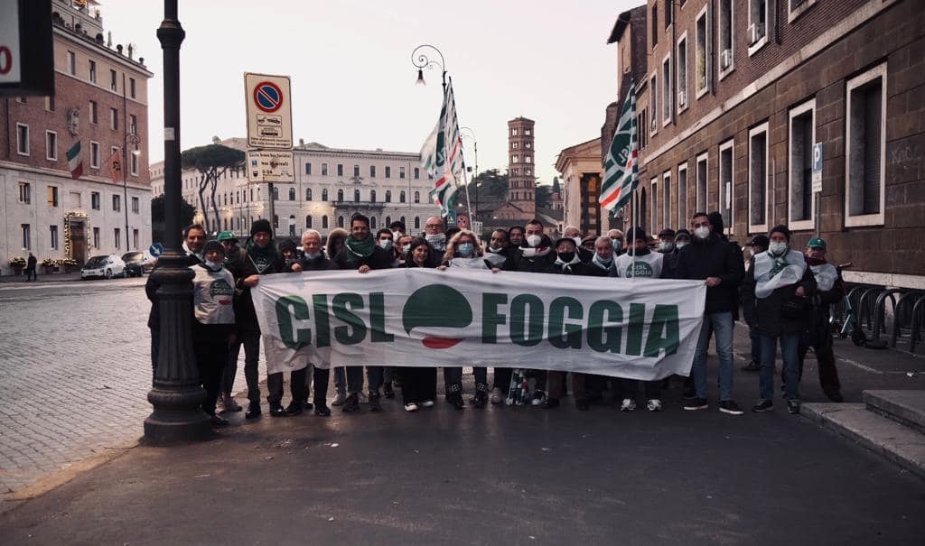 La Cisl di Foggia a Roma per la manifestazione nazionale “Responsabilità in piazza”.