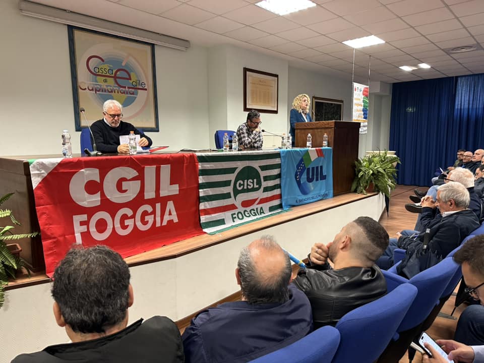 Attivi unitari CGIL CISL UIL Foggia.